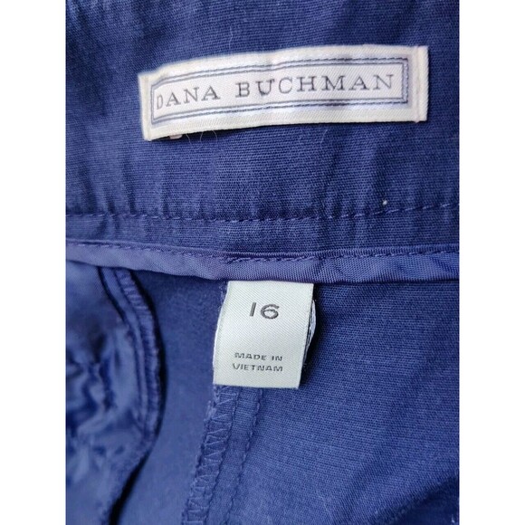 Dana Buchman Navy Blue Dress Pants Work Uniform Slacks Womens Sz 16 Straight Leg - Picture 4 of 10